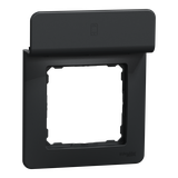 Sedna Design, Ramka 1-krotna z półką na telefon, czarny antracyt