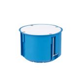 PV80 ,  Puszka inst. do pustych ścian z pokrywą, łączona O 80mm, niebieski