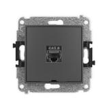 ICON Mechanizm gniazda komputerowego pojedynczego 1xRJ45, kat. 8, ekranowany, 8-stykowy, bez pola op