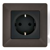 VALENA LIFE -  GNIAZDO 2P+Z SCHUKO Z PRZESŁONĄ Z ZACISKAMI AUTO 16 A – 250 V~