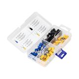 Zestaw końcówek kablowych widełkowe 95szt w zestawie: 30x2,5mm2,M4; 30x2,5mm2,M6; 20x6mm2,M4; 15x6 O