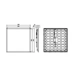 Panel LED Ledinaire RC065B G5 28W 3400lm IP20/40 4000K barwa neutralna 34S/ 840 PSU W60L60 NOC CFW 5