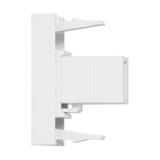 NOEN USB data, gniazdo modułowe 22,5x45mm USB data 2.0, przelotka, białe OR-GM-9010/W/USBDAT1 ORNO
