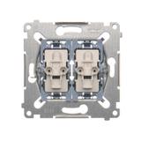 Simon 54 Łącznik krzyżowy podwójny (mechanizm) 10A 250V szybkozłączka SW7/2XM KONTAKT