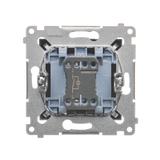 Simon 54 Łącznik jednobiegunowy z podświetleniem LED 16A 250V zaciski śrubowe antracyt DW1AL.01/48 KONTAKT