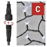 Lampki świąteczne łączone Profi 100LED 10m zimna biel miga timer D2AC03 EMOS