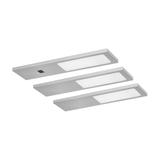 PLANA zestaw 3 lamp podszafkowych LED, 3x4W, 3x240lm, 4000K, z włącznikiem bezdotykowym, szare