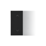 Simon 55 Klawisz połówkowy z piktogramem pojedynczej rolety do produktów Czarny mat