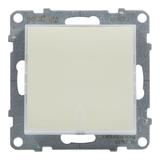 SUNO - Przycisk pojedynczy z podświetleniem - 6 A - 250 V~ - zaciski automatyczne, Biały, Legrand