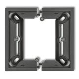 DECO / MINI Puszka natynkowa pojedyncza, składana DECO, MINI grafitowy