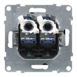 Suno Gniazdo Komputerowe 2Xrj45/Kat 5E Utp Aluminium 721351 721453 LEGRAND