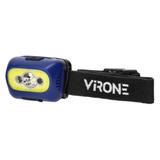 Latarka czołowa COB+LED, ładowanie USB, czujnik ruchu, niebieska LT-13/BL ORNO