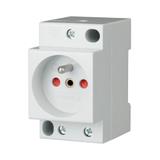 Z-SD230-BS Gniazdo modułowe 2P+Z 16A 250V z przesłonami na szynę 266876 EATON
