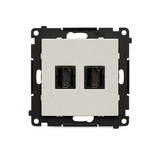 Simon 55 Gniazdo HDMI podwójne kaszmirowy TGHDMI2.01/142