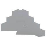 ścianka końcowa szara