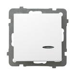 AS ANTYBAKTERYJNY Łącznik jednobiegunowy z podświetleniem niebieskim, produkt zawiera szkło fosforan