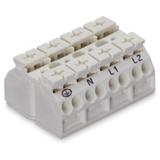 Blok zasilający 4‑biegunowy czarny nadruk PE‑N‑L1‑L2 862‑1604/999‑950 /200szt./ WAGO