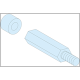 Rozdzielnice PrismaSet, przekładki sześciokątne M8 4 sztuk 40+10mm