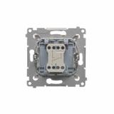 Simon 54 Łącznik schodowy bez piktogramu 10A 250V szybkozłączka złoty mat DW6.01/X/44 KONTAKT