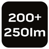 Lampa czołowa biwakowa 250+200lm