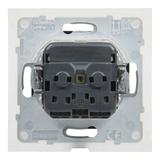 Suno Gniazdo Pojedyncze Z Uziemieniem Schuko 2P+Z- 16A 250 V Z Przesłoną IP44 Zaciski Automatyczne Czarny 721423 LEGRAND