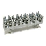 LZ5*35/16wyk.22 ,  Odgałęźnik instalacyjny 5-segmentowy (zacisk: 5x2x35mm2 - 5x4x16mm2) na TS 35, sz