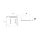 ALDEN LED D 3W+3W 4000K