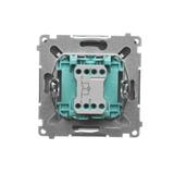 Simon Basic Przycisk światło z podświetleniem LED 10A szybkozłączka satynowy