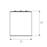 CEL ZOSMA 2 SQUARE 830 19.5W 230V 40st White CEL32PRO2083040W