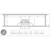Oprawa SPOT SQUARE DARKLIGHT ADJUST 8W 3000K FL WT