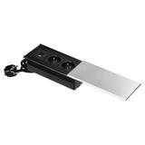 Gniazdo wpuszczone w blat przesuwana pokrywa 2 gniazda USB C + USB srebrne 1,8m OR-GM-9043/G ORNO