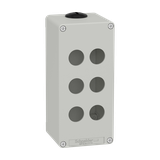 Kaseta sterownika, szara, 6 otworów XAPD3506