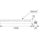 Szyna łączeniowa widełkowa 4P 56M 16mm2 S56 4F -16 OPATÓWEK
