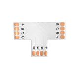 Złączka LED RGB 10mm trójnik "T"