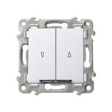 SZAFIR Łącznik żaluzjowy, zwierny z podświetleniem białym - kolor biały