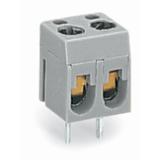 złączka śrubowa do pł. drukowanych 2-torowa szara raster 5,08 mm