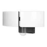 TOS DUO LED 2x20W podwójny naświetlacz ogrodowy z PIR 2x1600lm IP65 neutralna biel 4000K PC szary AD-NL-6603GLR4 ORNO