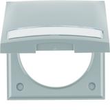 Integro Flow Ramka 1-krotna z pokrywą i p.opis., szary 919882506 HAGER