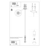 Sollux Lampa wisząca EDISON czarna SL.0152