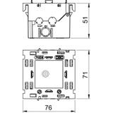 71GD8-2, Puszka instalacyjna Modul 45, pojedyncza