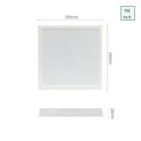 ALGINE NATYNK DOWNLIGHT 24W NW 230V 120st IP20     IK06 288x288x38mm BIAŁY kwadrat