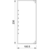 WDK 100230,KANAŁ ŚCIENNY I SUFITOWY 100X230X2000
