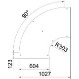 LBD 90 600 R3 FT Pokrywa łuku 90°