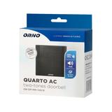 Dzwonek elektromechaniczny dwutonowy QUARTO AC 230V czarny OR-DP-MR-149/B ORNO