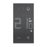 LIVING NOW - TERMOSTAT Z WYŚWIETLACZEM - 2 MODUŁY - CZERŃ, Bticino