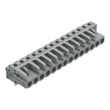 MCS-MIDI Classic gniazdo kątowe 14-bieg. szare raster 5 mm /25szt./ WAGO