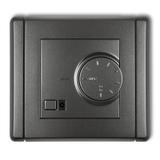 FLEXI Elektroniczny regulator temperatury z czujnikiem podpodłogowym grafitowy