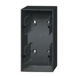 FUTURE Adapter nadtynkowy 2-krotny czarny matowy