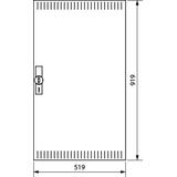 univers Drzwi prawe perforowane 950x550mm IP3x
