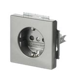 FUTURE Gniazdo wyrównania potencjałów (męskie)  aluminiowo srebrny